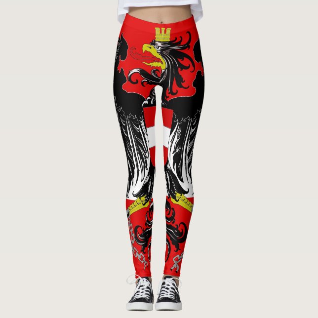Austrian flag leggings (Front)