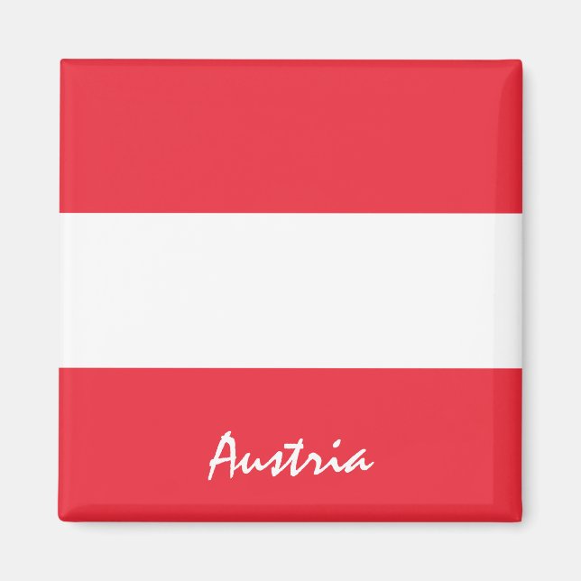 Austrian flag Magnet, holiday, Austria Magnet (Front)