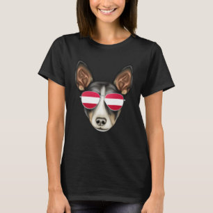 Austrian Flag Rat Terrier Dog Austria Pocket T-Shirt