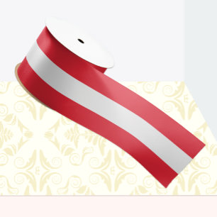 Austrian Flag ribbon, Austria patriots /sports Satin Ribbon