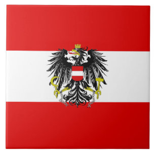 Austrian flag tile
