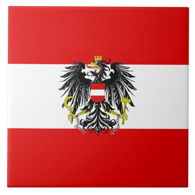Austrian flag tile (Front)