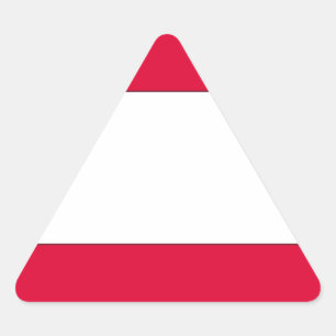 Austrian Flag Triangle Sticker