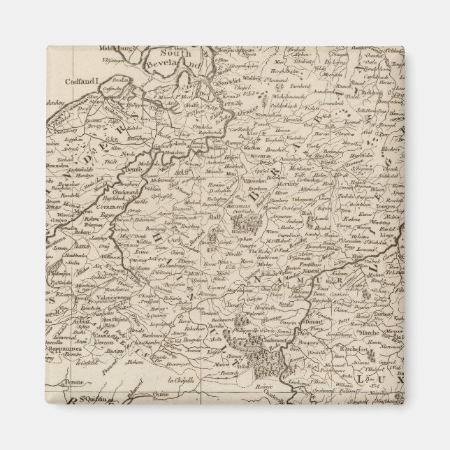 Austrian French and Dutch Netherlands Magnet (Front)
