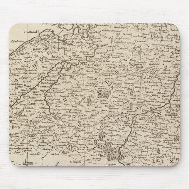 Austrian French and Dutch Netherlands Mouse Mat (Front)