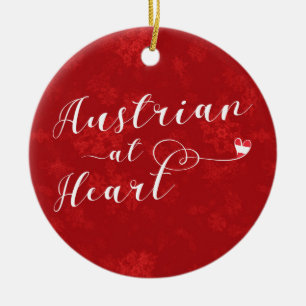 Austrian Heart, Christmas Tree Ornament