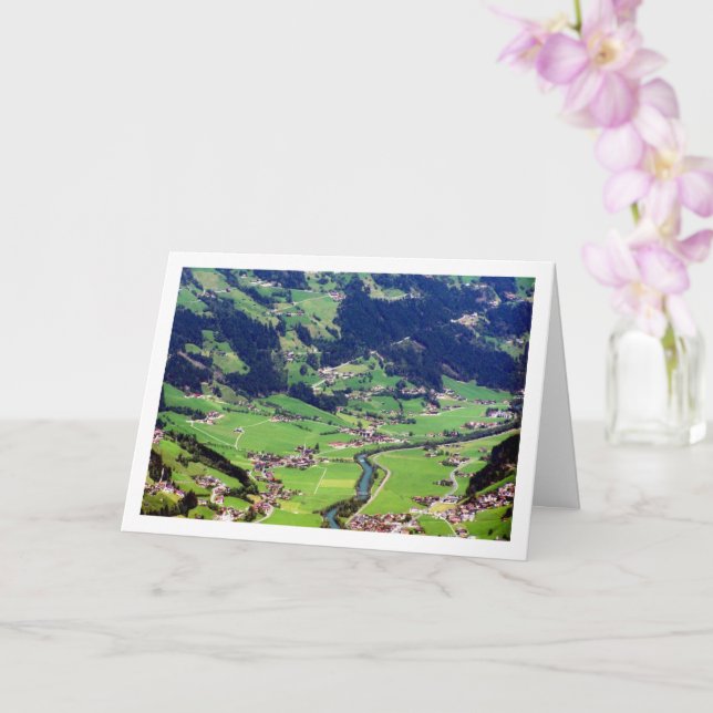 Austrian Hill Landscape Card (Orchid)