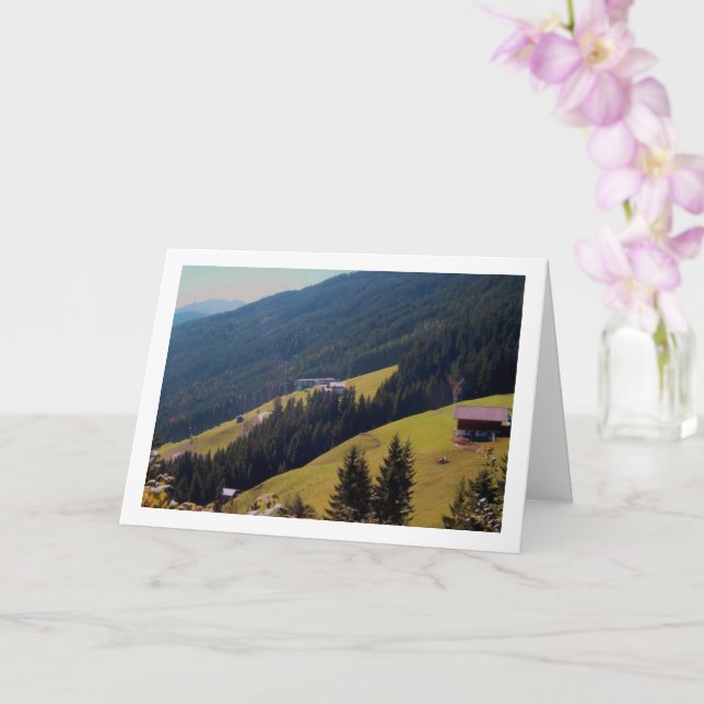 Austrian Hills Landscape Card (Orchid)