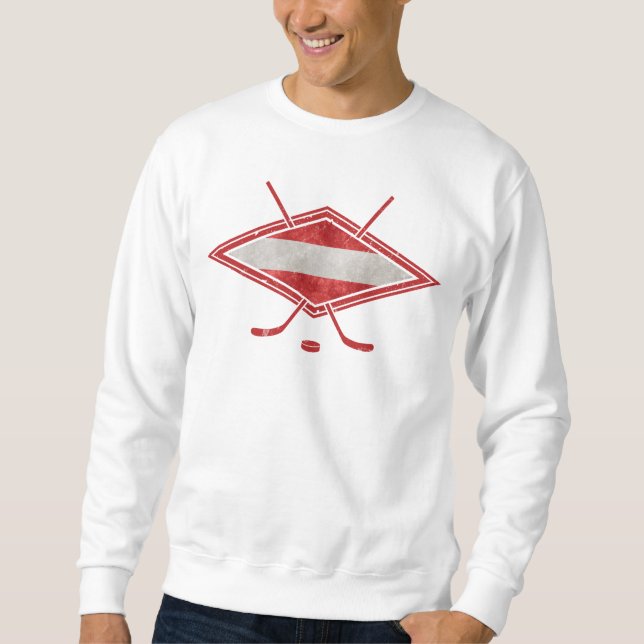 Austrian Hockey Flag Österreich Sweatshirt (Front)