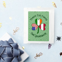Austrian Irish American Shamrock Personalised 