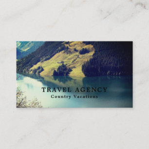 Austrian Lake, Travel Agent Business Card