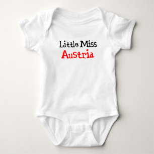 austrian little miss baby bodysuit
