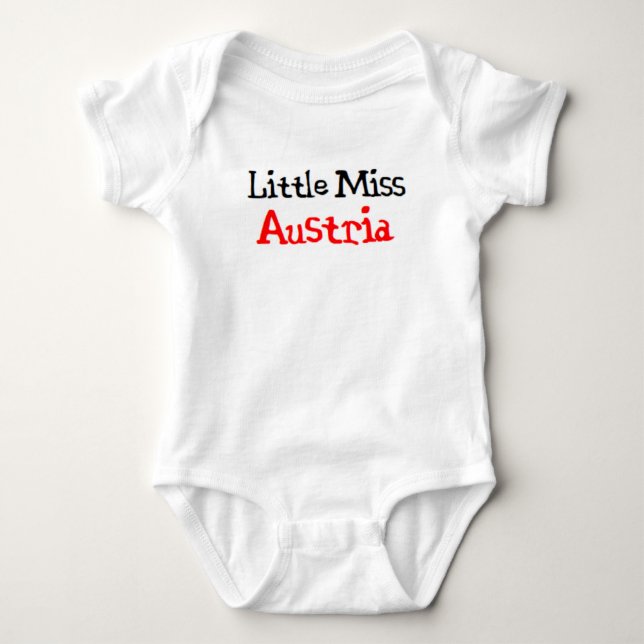 austrian little miss baby bodysuit (Front)
