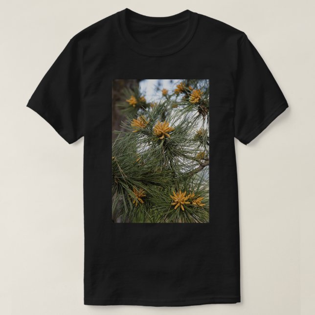 Austrian pine male branch blossom T-Shirt (Design Front)