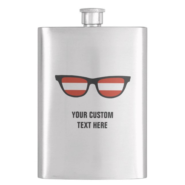 Austrian Shades custom flask (Front)