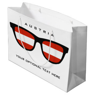 Austrian Shades custom text & colour gift bag
