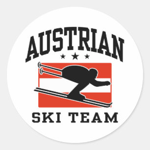 Austrian Ski Team Classic Round Sticker