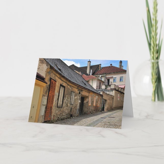 Austrian Street Greeting Card (Front)
