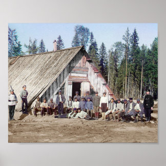 Austrian War Prisoners - 1915 Vintage Color Photo Poster