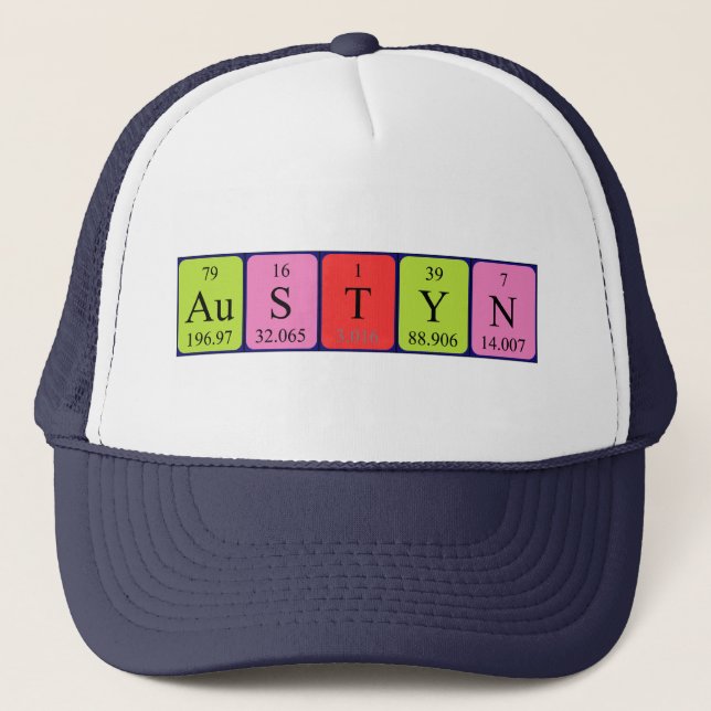 Austyn periodic table name hat (Front)