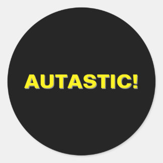 AUTASTIC! Autism Neurodiversity Pride Classic Round Sticker
