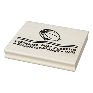 Authentic 1933 German Zeppelin Airmail Art Stamp