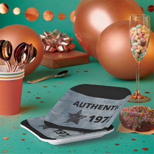 Authentic 1972 Star Year paper plates