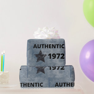 Authentic 1972 Star Year wrapping paper