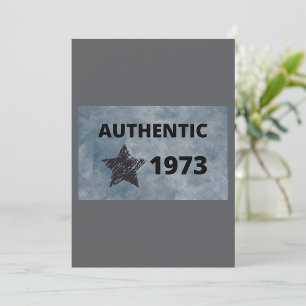 Authentic 1973 invitation
