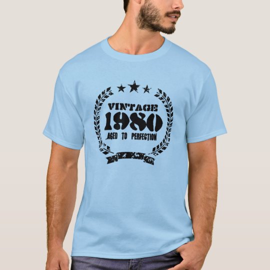 Authentic 1980 Aged to perfection vintage t shirt