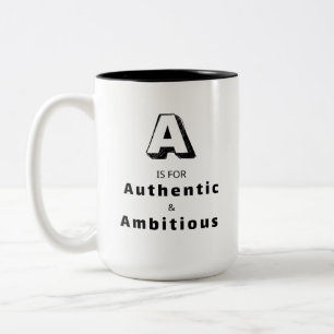 Authentic A - Personalised Luxury Praise Two-Tone Coffee Mug