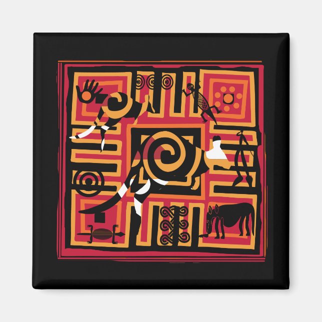 Authentic Aboriginal art Magnet (Front)