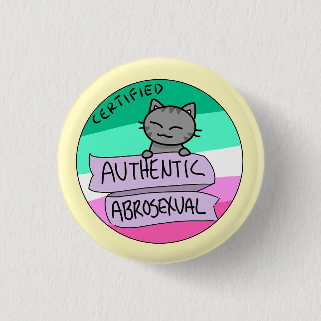 Authentic Abrosexual 3 Cm Round Badge (Front)