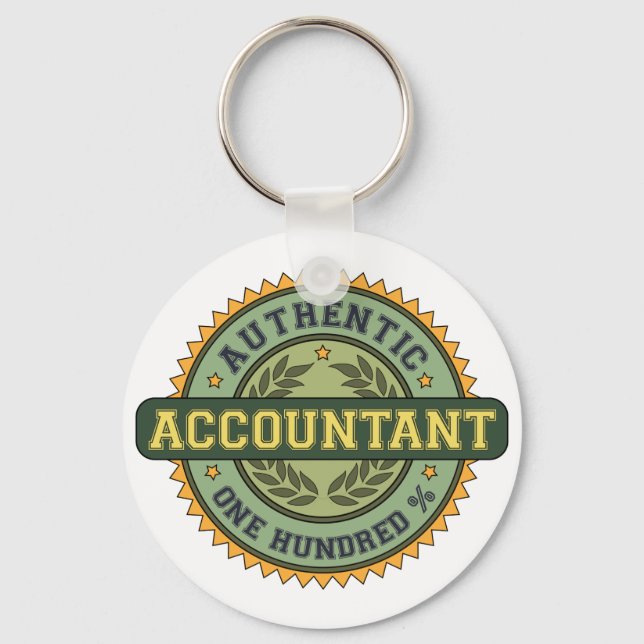 Authentic Accountant Key Ring (Front)