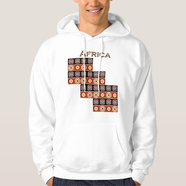 Authentic African Motifs from our AFRICA Series Hoodie (Front)
