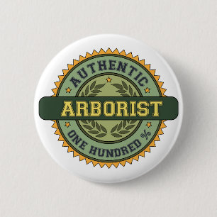 Authentic Arborist 6 Cm Round Badge
