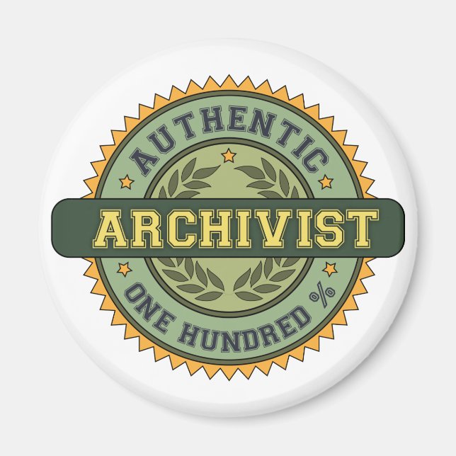 Authentic Archivist Magnet (Front)