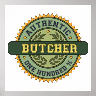 Authentic Butcher Poster