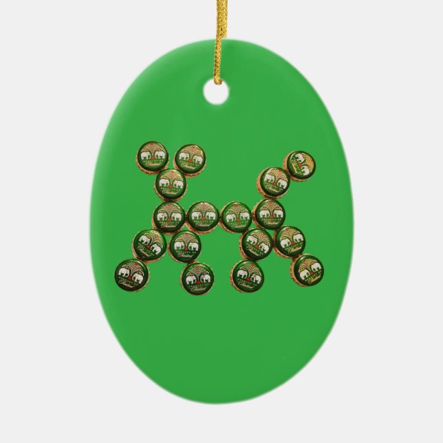 ​🐶 Authentic Chang Beer Cap Dog Ceramic Tree Decoration (Front)