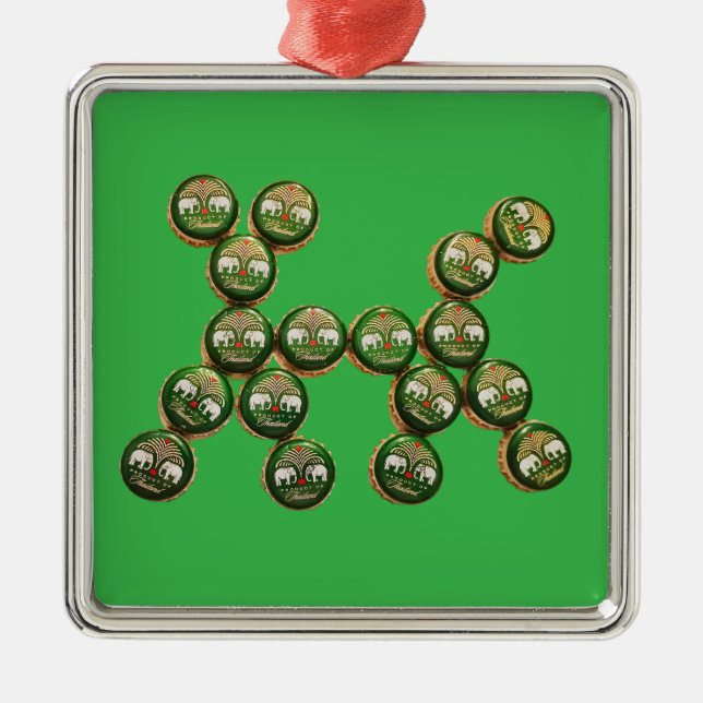 ​🐶 Authentic Chang Beer Cap Dog Metal Tree Decoration (Front)