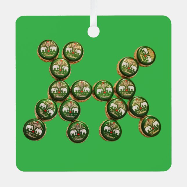 ​🐶 Authentic Chang Beer Cap Dog Metal Tree Decoration (Front)