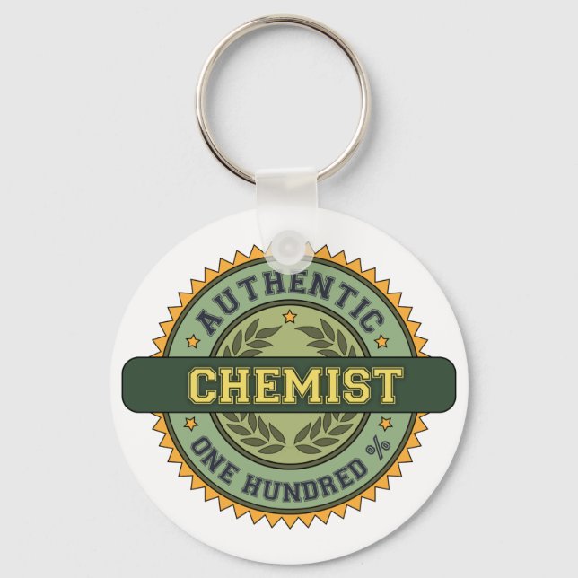 Authentic Chemist Key Ring (Front)