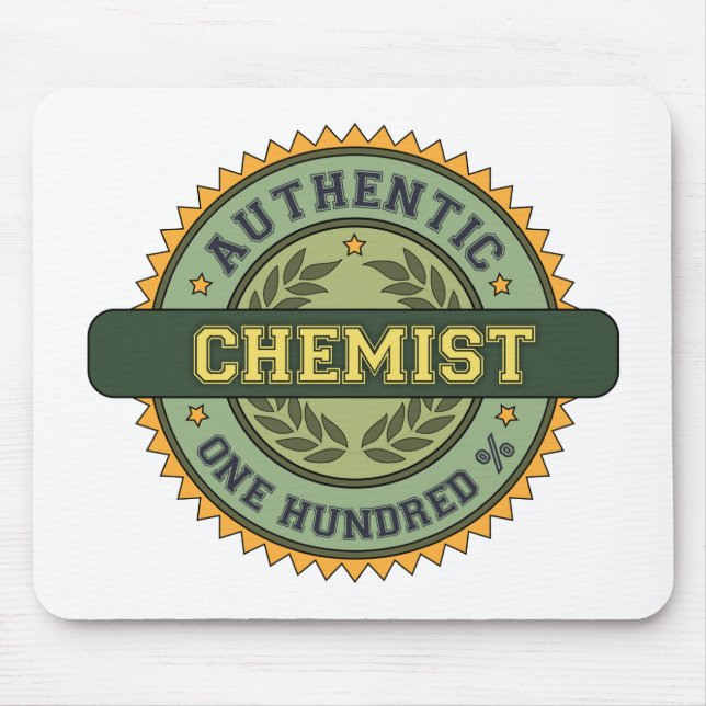 Authentic Chemist Mouse Mat (Front)