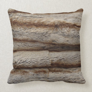 AUTHENTIC CHINCHILLA FUR PILLOW HORIZONTAL