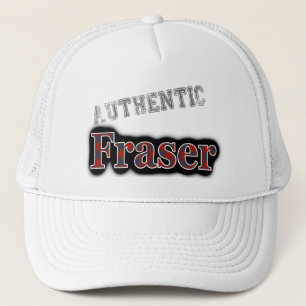 Authentic Clan Fraser Scottish Tartan Name Trucker Hat