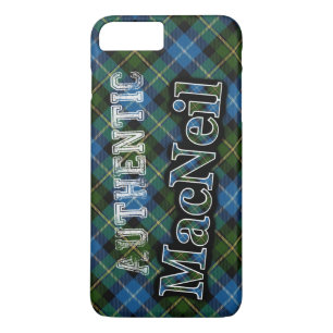 Authentic Clan MacNeil Scottish Tartan Design iPhone 8 Plus/7 Plus Case