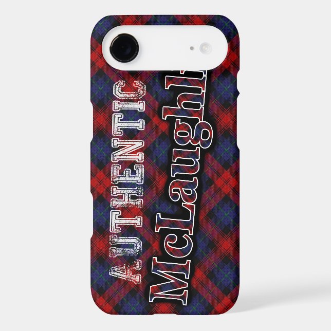 Authentic Clan McLaughlin Scottish Tartan Design Case-Mate iPhone Case (Back)