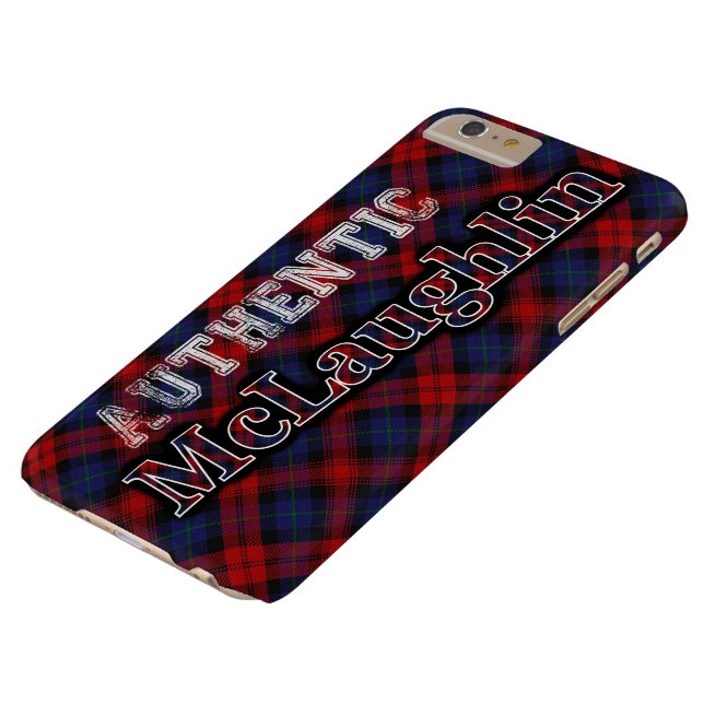 Authentic Clan McLaughlin Scottish Tartan Design Case-Mate iPhone Case (Top)