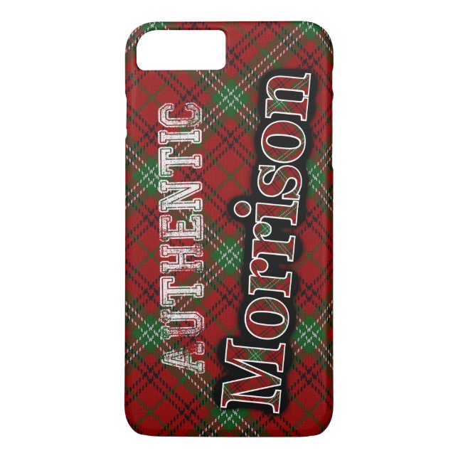 Authentic Clan Morrison Scottish Tartan Design Case-Mate iPhone Case (Back)