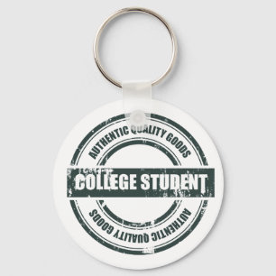 Authentic College Student Key Ring